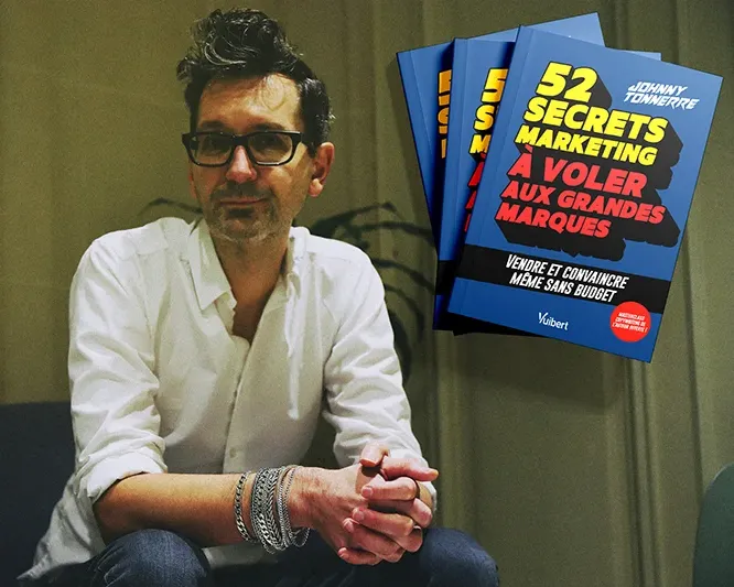 Sacha Popovic avec son livre 52 Secrets Marketing à Voler aux Grandes Marques